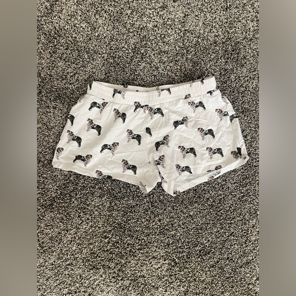 Women’s The Crop Shop Mini Aussie Printed PJ Pajama Shorts Size Small